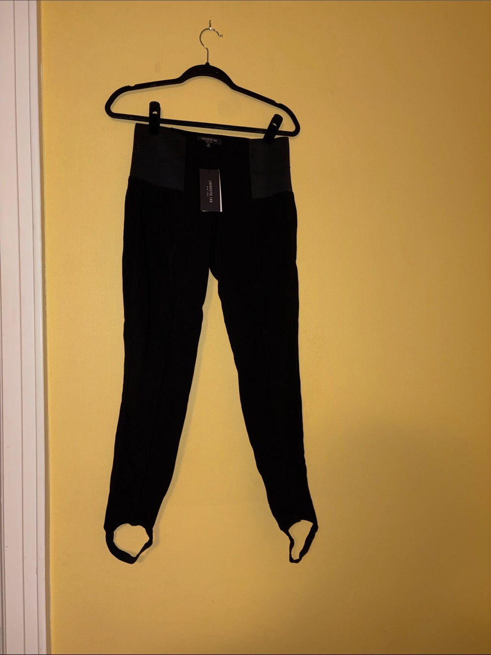 Lafayette 148 New York Black Stirrup Leggings